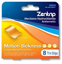 ZENTRIP (meclizine) quick-dissolving strips by Sato Pharmaceutical