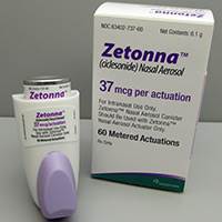ZETONNA (ciclesonide) 37mcg nasal aerosol by Sunovion ZETONNA (ciclesonide) 37mcg nasal aerosol by Sunovion
