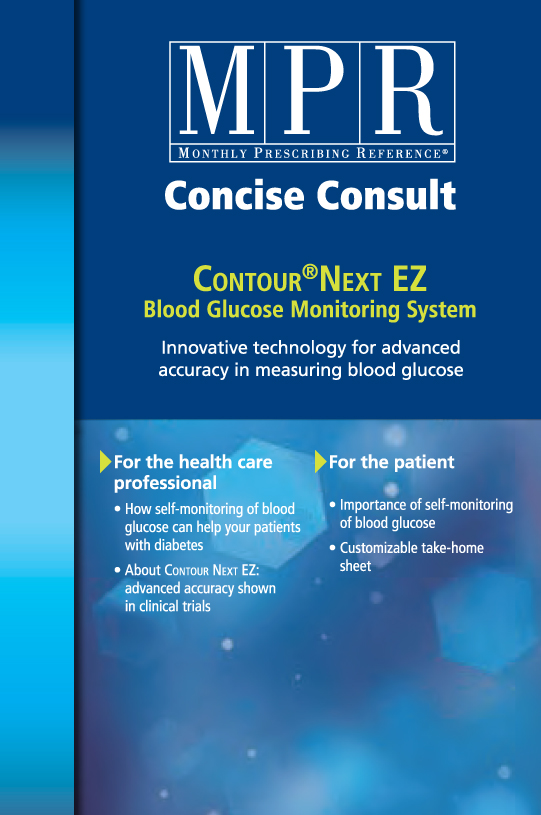 Concise Consult: CONTOUR<sup>®</sup>  NEXT EZ - Blood Glucose Monitoring System
