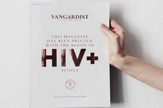 HIV+ Blood-Infused Ink on Magazine Cover Seeks to End Silence, Break Stigma HIV+ Blood-Infused Ink on Magazine Cover Seeks to End Silence, Break Stigma