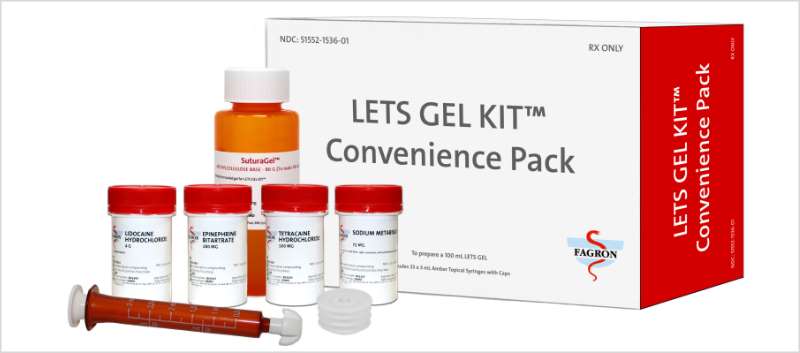 Lets Gel Kit Available To Prevent Pain When Suturing Mpr