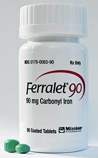 Ferralet 90 available for anemia treatment Ferralet 90 available for anemia treatment