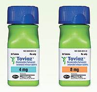 TOVIAZ (Fesoterodine) 4mg, 8mg tablets from Pfizer TOVIAZ (Fesoterodine) 4mg, 8mg tablets from Pfizer