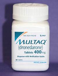 MULTAQ (Dronedarone) 400mg tablets from sanofi-aventis MULTAQ (Dronedarone) 400mg tablets from sanofi-aventis