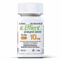 EFFIENT (prasugrel) 5mg, 10mg tablets by Daiichi Sankyo and Eli Lilly EFFIENT (prasugrel) 5mg, 10mg tablets by Daiichi Sankyo and Eli Lilly