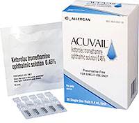 ACUVAIL (ketorolac tromethamine) 0.45% ophthalmic solution by Allergan ACUVAIL (ketorolac tromethamine) 0.45% ophthalmic solution by Allergan