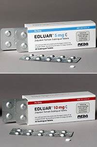 EDULAR (zolpidem tartrate) 5mg, 10mg sublingual tablets by Meda Pharmaceuticals EDULAR (zolpidem tartrate) 5mg, 10mg sublingual tablets by Meda Pharmaceuticals