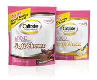CALTRATE SOFT CHEWS (calcium carbonate and Vit. D3) 600mg/400IU chews by Wyeth Consumer Healthcare CALTRATE SOFT CHEWS (calcium carbonate and Vit. D3) 600mg/400IU chews by Wyeth Consumer Healthcare