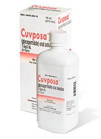 CUVPOSA (glycopyrrolate) 1mg/5mL liquid by Shionogi CUVPOSA (glycopyrrolate) 1mg/5mL liquid by Shionogi