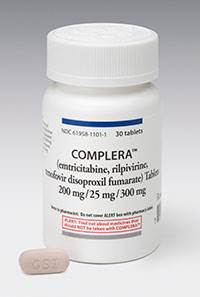 COMPLERA (emtricitabine/rilpivirine/tenofovir disoproxil fumarate) tablet by Gilead COMPLERA (emtricitabine/rilpivirine/tenofovir disoproxil fumarate) tablet by Gilead