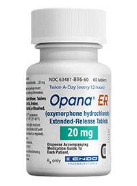 OPANA ER (oxymorphone HCl) 20mg extended-release tablets by Endo Pharmaceuticals OPANA ER (oxymorphone HCl) 20mg extended-release tablets by Endo Pharmaceuticals