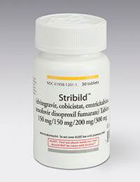 STRIBILD (elvitegravir/cobicistat/emtricitabine/tenofovir DF) 150/150/200/300mg tablets by Gilead STRIBILD (elvitegravir/cobicistat/emtricitabine/tenofovir DF) 150/150/200/300mg tablets by Gilead