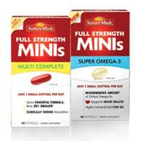 FULL STRENGTH MINIS MULTI COMPLETE & SUPER OMEGA-3 multivitamins by Nature Made FULL STRENGTH MINIS MULTI COMPLETE & SUPER OMEGA-3 multivitamins by Nature Made