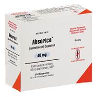 ABSORICA (isotretinoin) 40mg capsules by Ranbaxy ABSORICA (isotretinoin) 40mg capsules by Ranbaxy