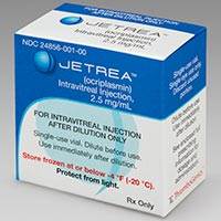 JETREA (ocriplasmin) 2.5mg/mL intravitreal injection by ThromboGenics JETREA (ocriplasmin) 2.5mg/mL intravitreal injection by ThromboGenics