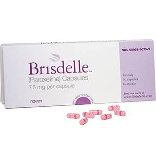Brisdelle (paroxetine) capsules Brisdelle (paroxetine) capsules