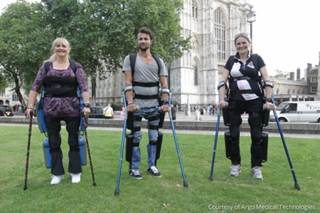 First Wearable, Motorized Exoskeleton for Paraplegics First Wearable, Motorized Exoskeleton for Paraplegics