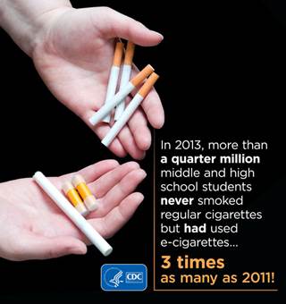 CDC: E-Cigarettes Popular Among Young Non-Smokers CDC: E-Cigarettes Popular Among Young Non-Smokers