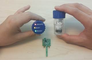 High-Tech Lens Case Alerts When Safe to Wear Contact Lens Post-Disinfecting High-Tech Lens Case Alerts When Safe to Wear Contact Lens Post-Disinfecting