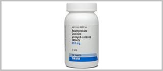 Acamprosate Calcium is available in 180-count bottles Acamprosate Calcium is available in 180-count bottles