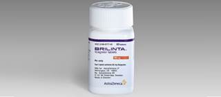 Brilinta was first approved at 60mg dose for patients with a history of MI, in September 2015 Brilinta was first approved at 60mg dose for patients with a history of MI, in September 2015