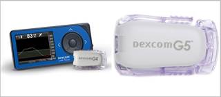 The Dexcom G4 Platinum Receiver (L) and the Dexcom G5 Mobile Receiver (R) The Dexcom G4 Platinum Receiver (L) and the Dexcom G5 Mobile Receiver (R)