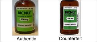 BiCNU vials should be examined carefully by HCP to ensure authenticity BiCNU vials should be examined carefully by HCP to ensure authenticity