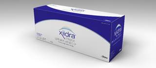 Xiidra comes packaged in a carton of 60 single use containers Xiidra comes packaged in a carton of 60 single use containers