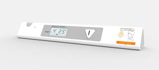The handheld, portable stadiometer can accurately measure a child or teen's height in one second The handheld, portable stadiometer can accurately measure a child or teen's height in one second