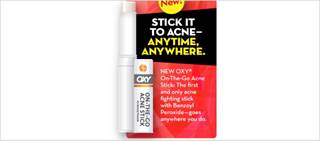OXY On-The-Go Acne Stick is available in nationwide retail stores and online OXY On-The-Go Acne Stick is available in nationwide retail stores and online