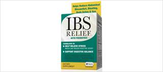 IBS Relief contains a blend of probiotics and provides Bacillus coagulans, a probiotic that promotes digestive health IBS Relief contains a blend of probiotics and provides Bacillus coagulans, a probiotic that promotes digestive health