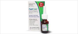 FlutiCare is a nasal spray which provides 50 micrograms of fluticasone propionate FlutiCare is a nasal spray which provides 50 micrograms of fluticasone propionate