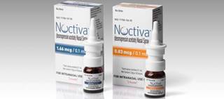 Noctiva contains an emulsified microdose of desmopressin acetate combined with a permeation enhancer Noctiva contains an emulsified microdose of desmopressin acetate combined with a permeation enhancer