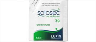 Solosec is a potent nitroimidazole antimicrobial that comes in single-dose, granule form Solosec is a potent nitroimidazole antimicrobial that comes in single-dose, granule form
