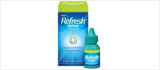 Refresh Repair Lubricant Eye Drops are available over-the-counter Refresh Repair Lubricant Eye Drops are available over-the-counter