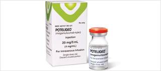 Poteligeo is the first approved treatment for Sézary syndrome. Poteligeo is the first approved treatment for Sézary syndrome.