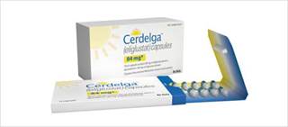 Cerdelga is a glucosylceramide synthase inhibitor Cerdelga is a glucosylceramide synthase inhibitor